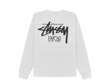 Stussy Paris White Sweatshirt