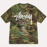 Stussy World Tour London Paris Tee Camo