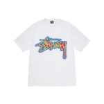 T-shirt thermique Stussy blanc